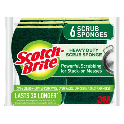 Scotch-Brite® Heavy Duty Scrub Sponge Pack Of 6