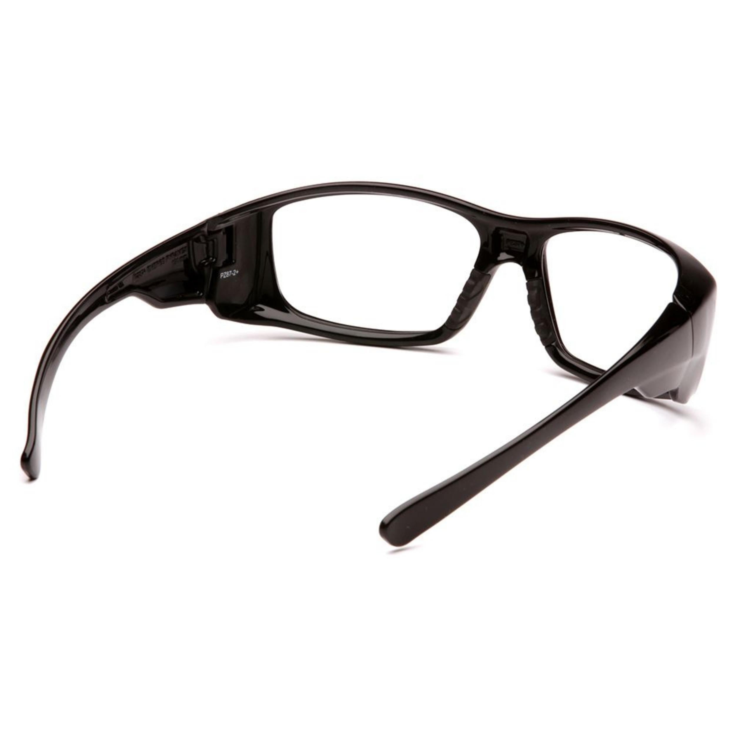 PYRAMEX-SB7910DRX Clear Lens with Black Frame 3 PACK