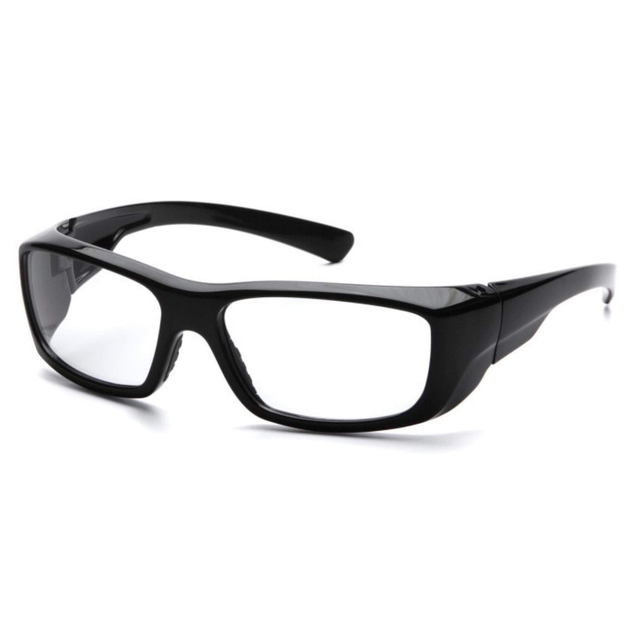 PYRAMEX-SB7910DRX Clear Lens with Black Frame 3 PACK