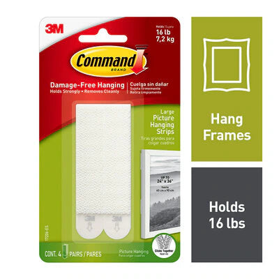 Command™ Large Picture Hanging Strips, 17206-ES