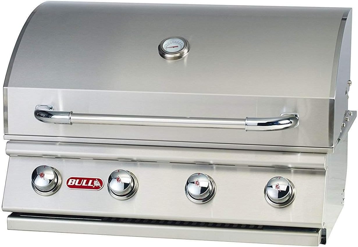 BULL OUTDOOR PRODUCTS 30" Liquid Propane Outlaw Stainless Steel Gas Grill Head - 4 Burner