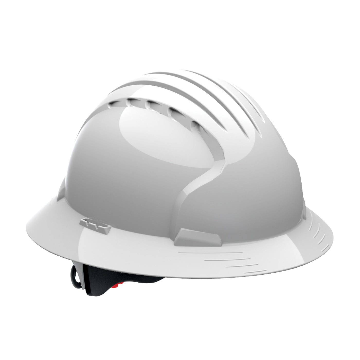Evolution® Deluxe 6161 Full Brim Hard Hat with HDPE Shell, 6-Point Polyester Suspension and Wheel Ratchet Adjustment