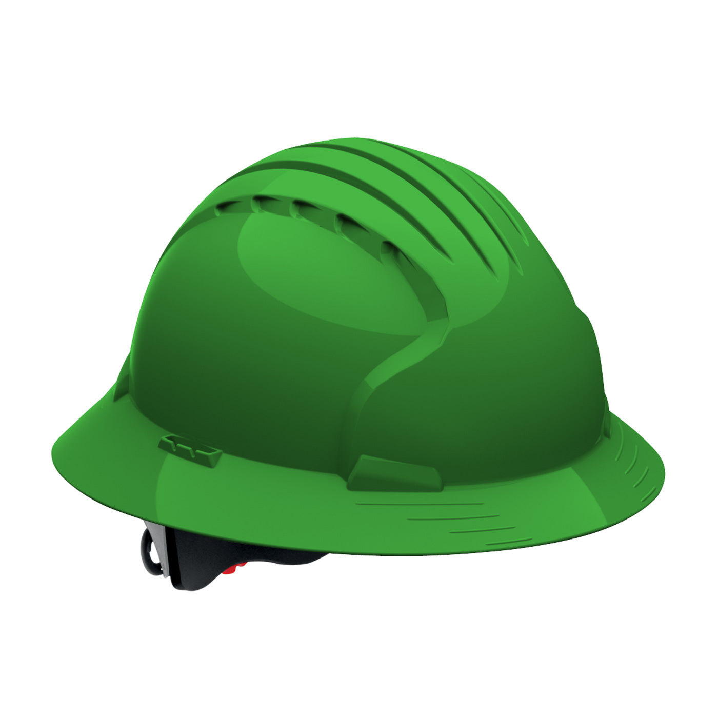 Evolution® Deluxe 6161 Full Brim Hard Hat with HDPE Shell, 6-Point Polyester Suspension and Wheel Ratchet Adjustment
