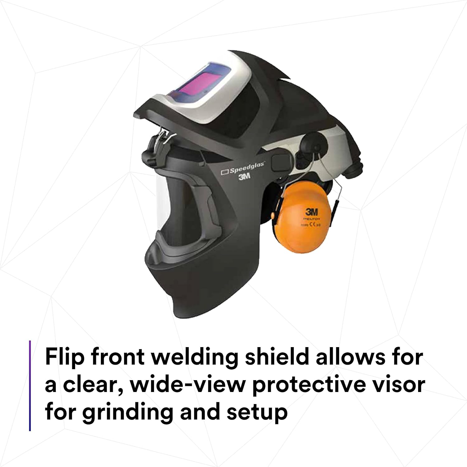 3M™ Adflo™ Powered Air Purifying Respirator HE System w 3M™ Speedglas™ Welding Helmet 9100 MP, 37-1101-30iSW, 1 EA/CASE