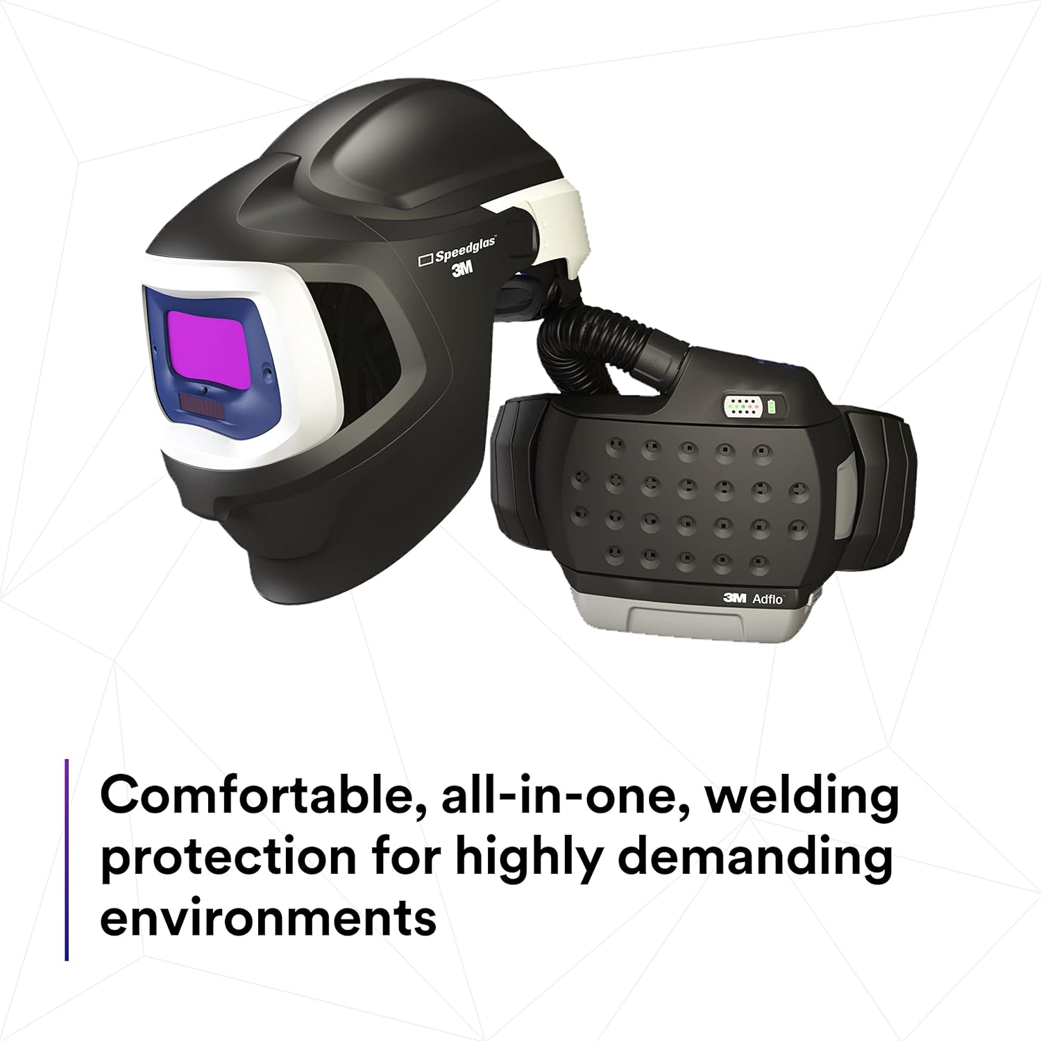 3M™ Adflo™ Powered Air Purifying Respirator HE System w 3M™ Speedglas™ Welding Helmet 9100 MP, 37-1101-30iSW, 1 EA/CASE