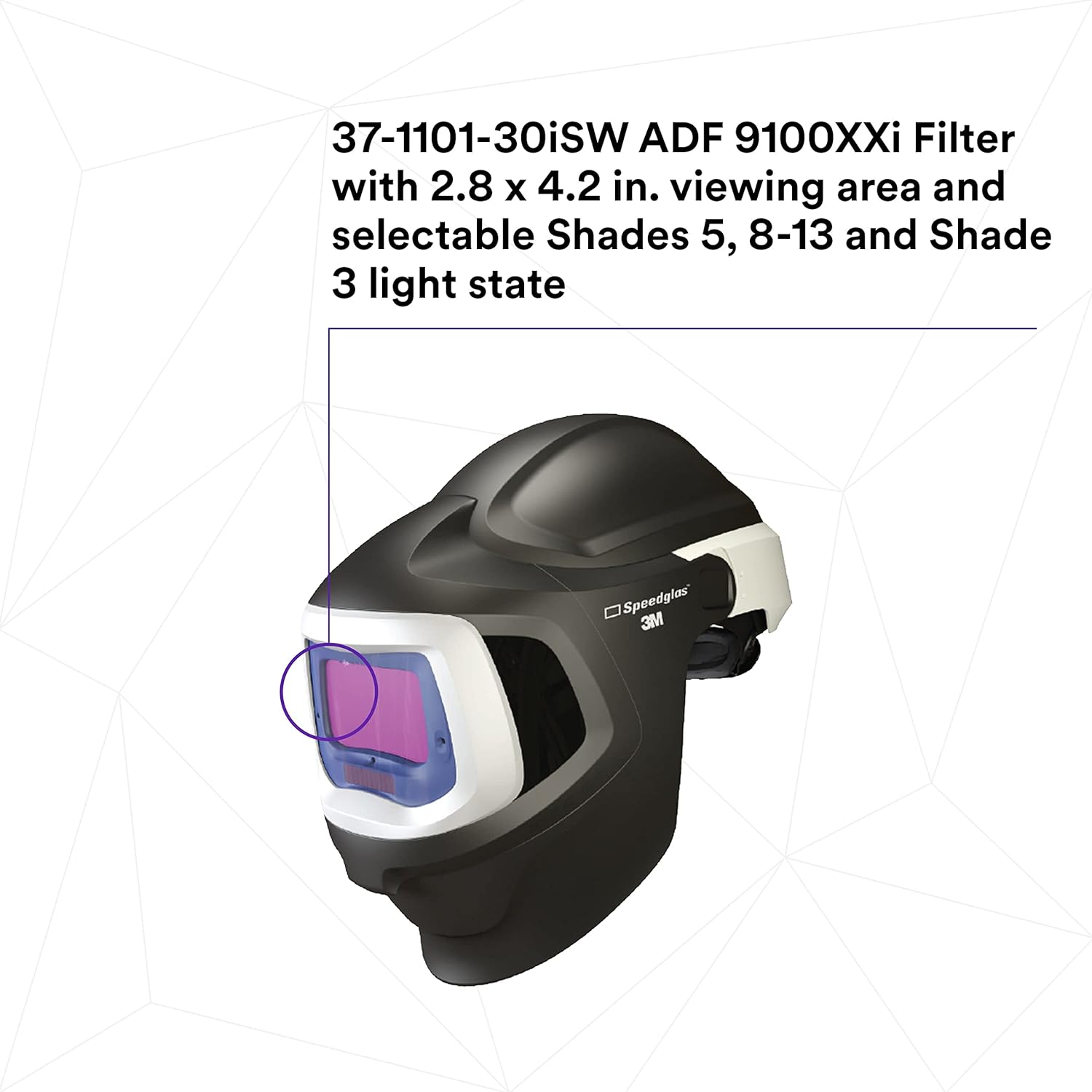 3M™ Adflo™ Powered Air Purifying Respirator HE System w 3M™ Speedglas™ Welding Helmet 9100 MP, 37-1101-30iSW, 1 EA/CASE