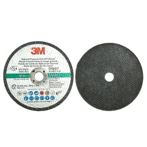 3M 01987 3" x 1/32" x 3/8" General Purpose Cut-Off Wheel 50 PACK