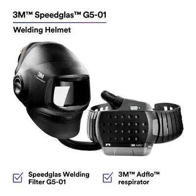 3M™ Speedglas™ Heavy-Duty Welding Helmet G5-01 w ADF G5-01 and 3M™ Adflo™ High-Altitude PAPR Assembly, 46-1101-30i, 1 EA/Case