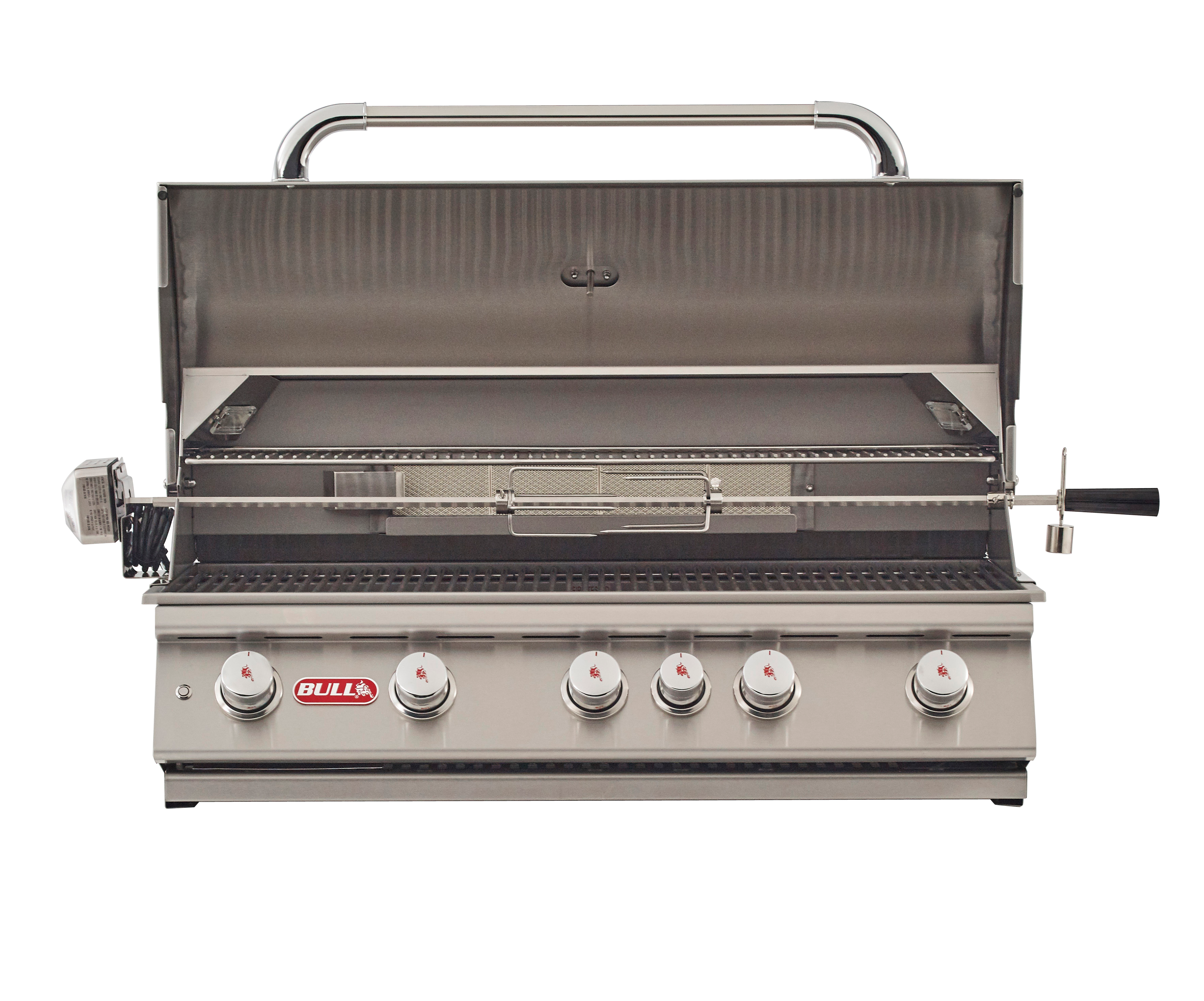 Bull Outdoor Products 38" Natural Gas Brahma Stainless Steel Built-In Gas Grill - 5 Burner 57569