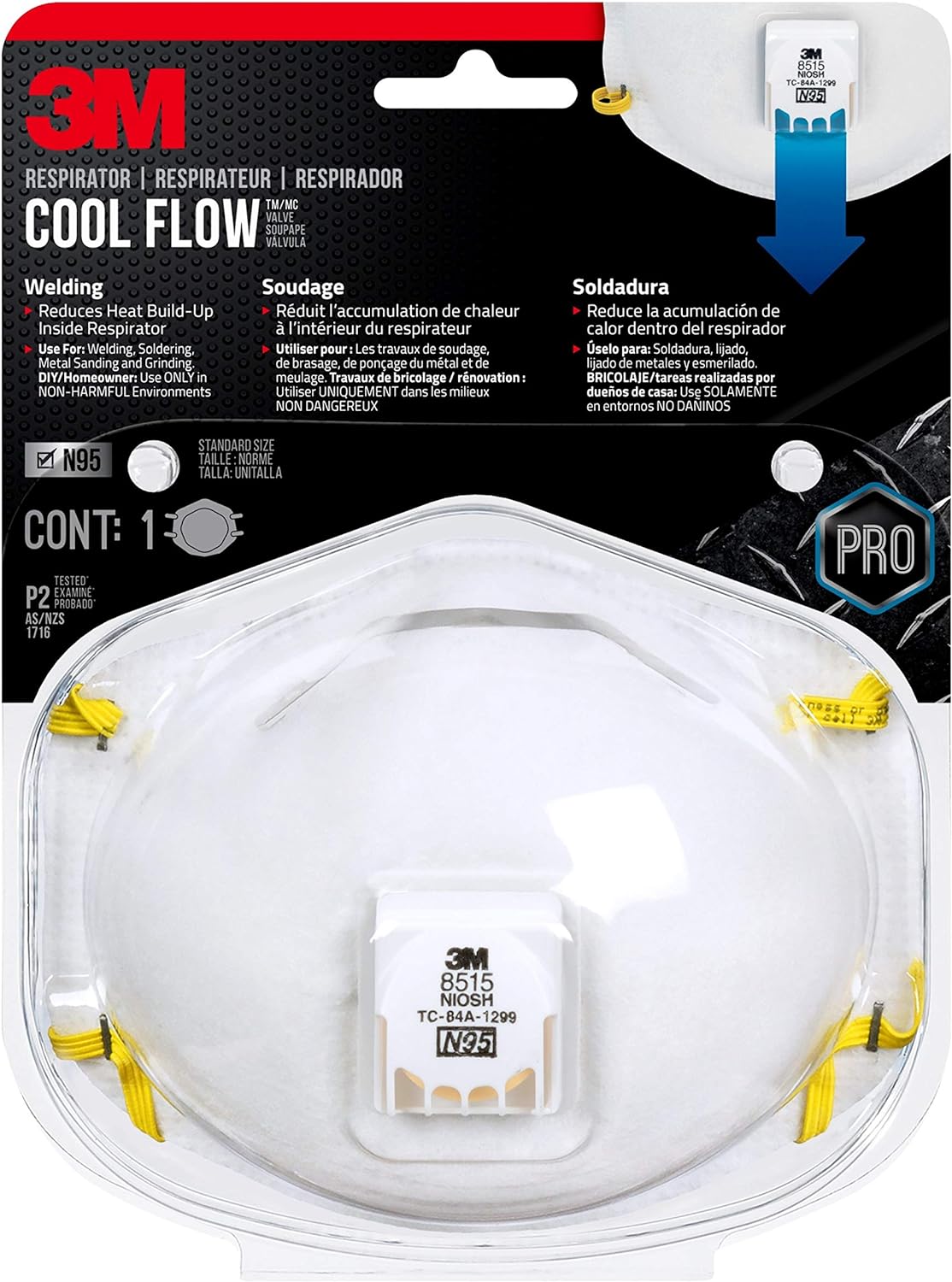 3M™ Welding Valved Respirator 8515