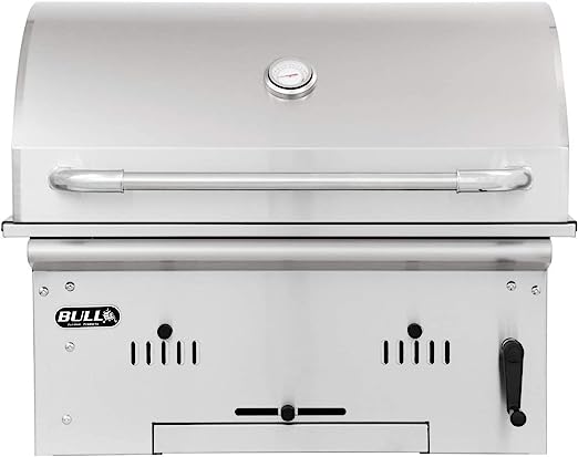 BULL GRILLS 30" Charcoal Stainless Steel Bison Premium Drop In Grill 88787