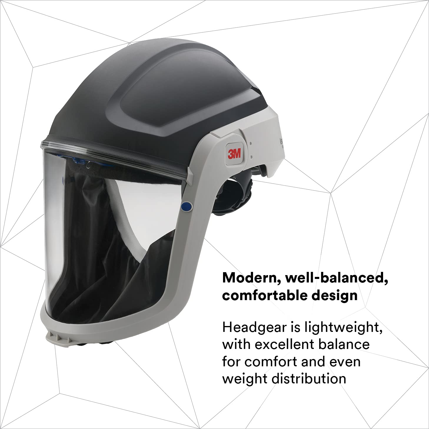 3M™ Versaflo™ Respiratory Hard Hat Assembly M-307, with Premium Visor and Faceseal, 1