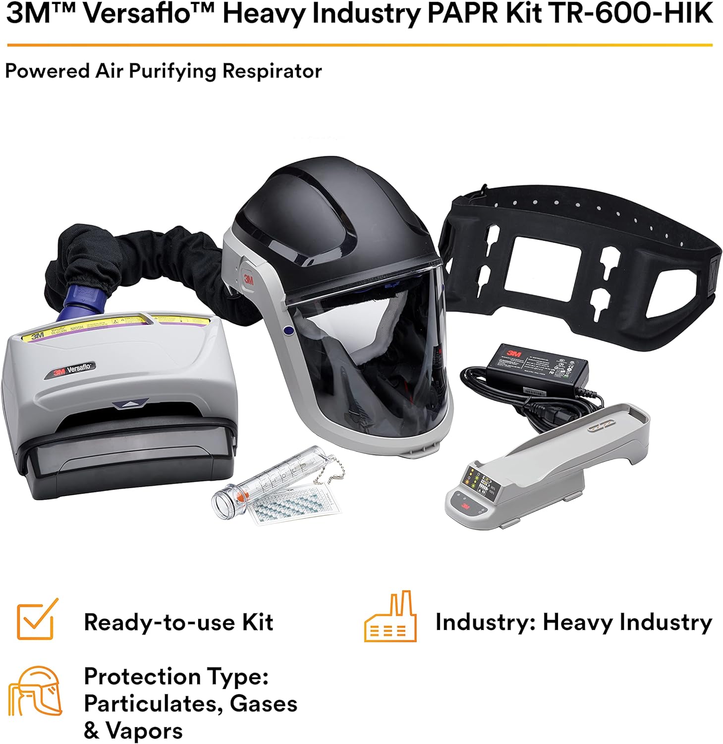 3M™ Versaflo™ Heavy Industry PAPR Kit TR-600-HIK, 1 EA/Case