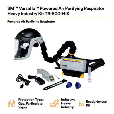 3M™ Versaflo™ Powered Air Purifying Respirator Heavy Industry Kit TR-800-HIK, 1 EA/Case