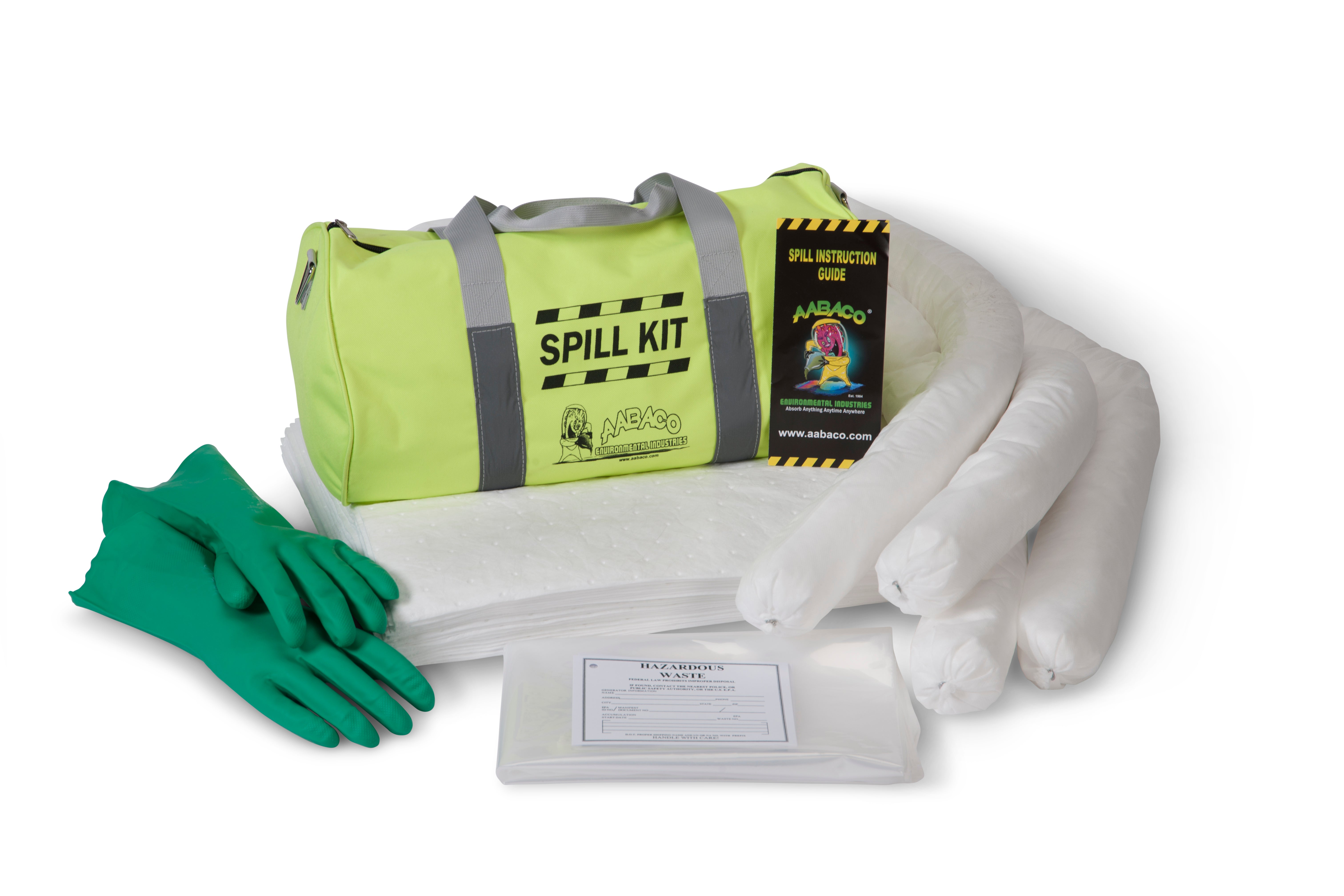 AABACO OIL ONLY SPILL KIT IN DUFFEL BAG – 16 GALLONS