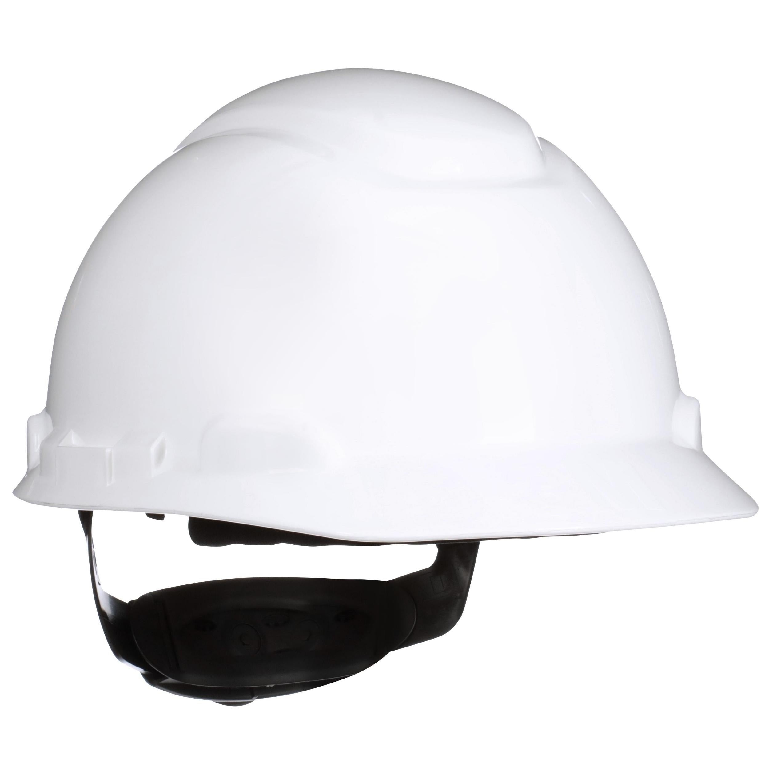 3M™ SecureFit™ Hard Hat H-701SFR-UV, White, 4-Point Pressure Diffusion Ratchet Suspension, with Uvicator