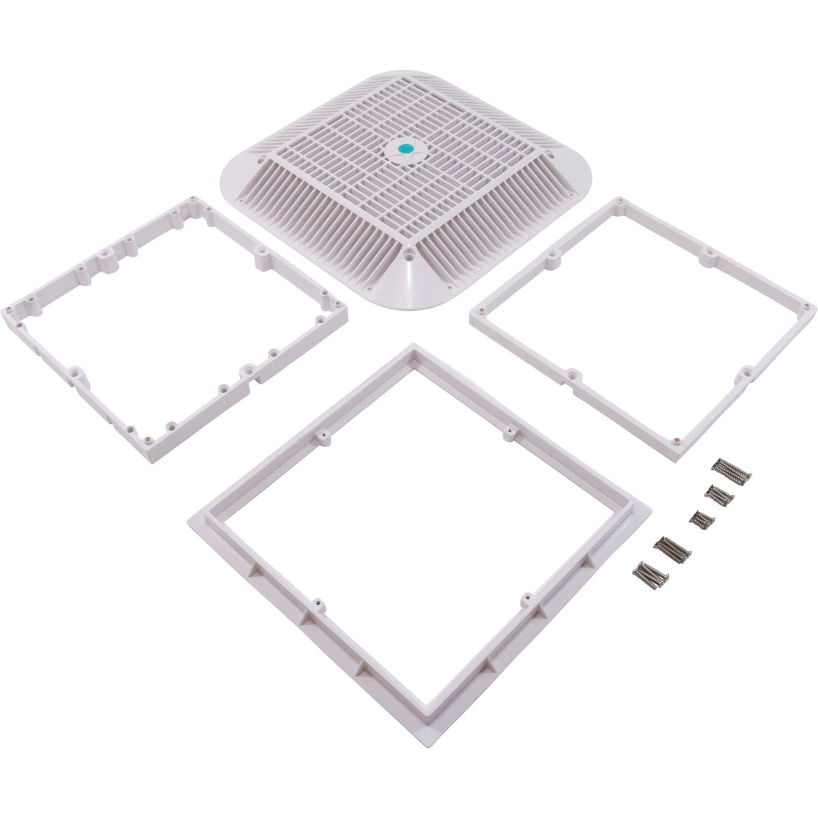 AquaStar 1216101 Square Anti-Entrapment Suction Outlet White