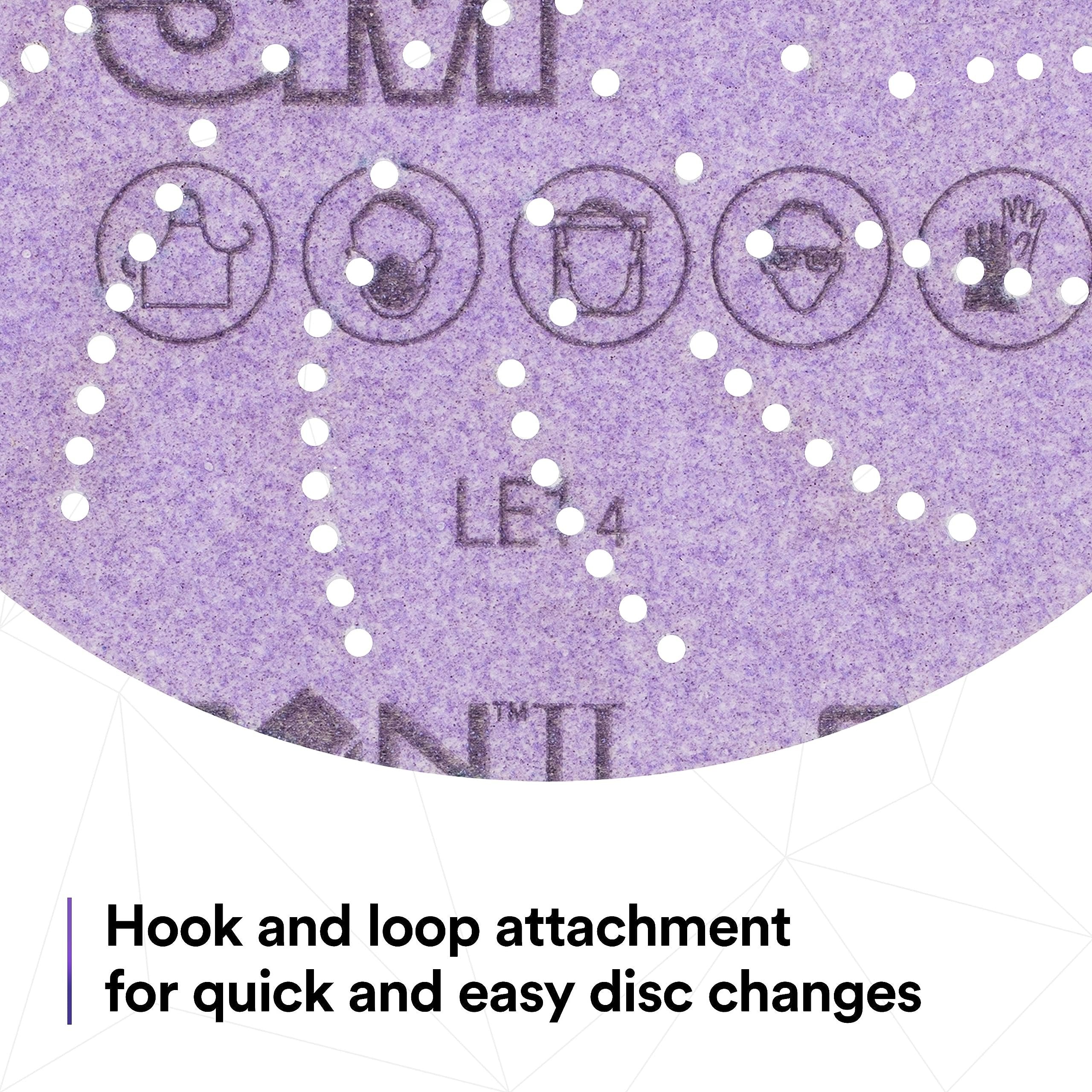 3M Xtract Cubitron II Hookit Clean Sanding Film Disc 775L Hook and Loop Sanding Discs for Paint Preparation and Removal, General Sanding, Refining, Blending, and Featheredge