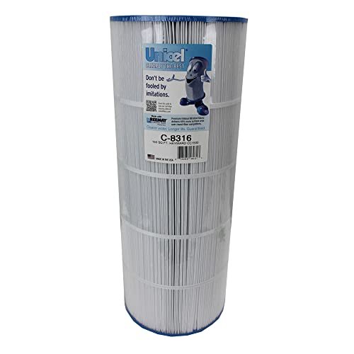 Unicel C-8316 150 Square Foot Media Replacement Pool Filter Cartridge with 215 Pleats, Compatible with Hayward Pool Products