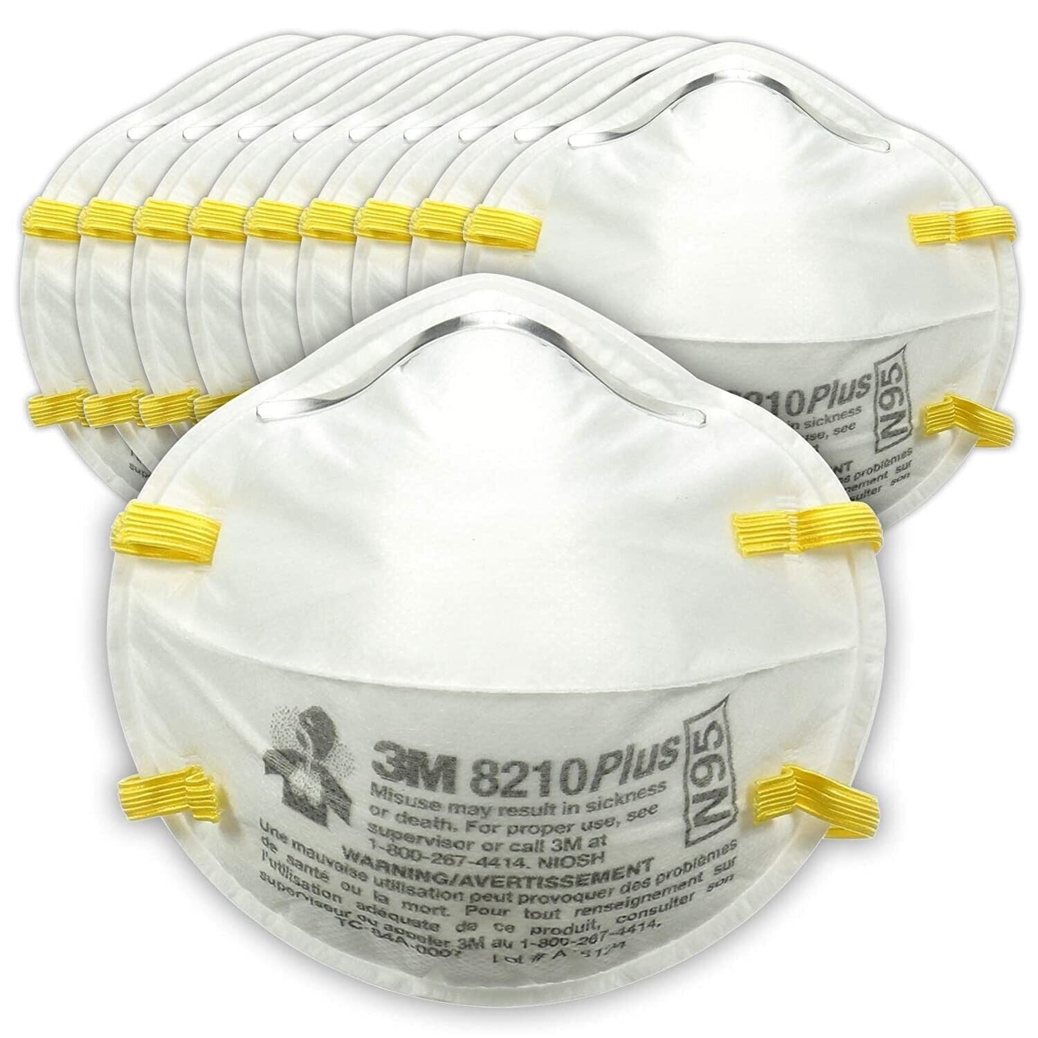 3M Performance Disposable Paint Prep Respirator N95 Particulate 8210PP 10 PACK