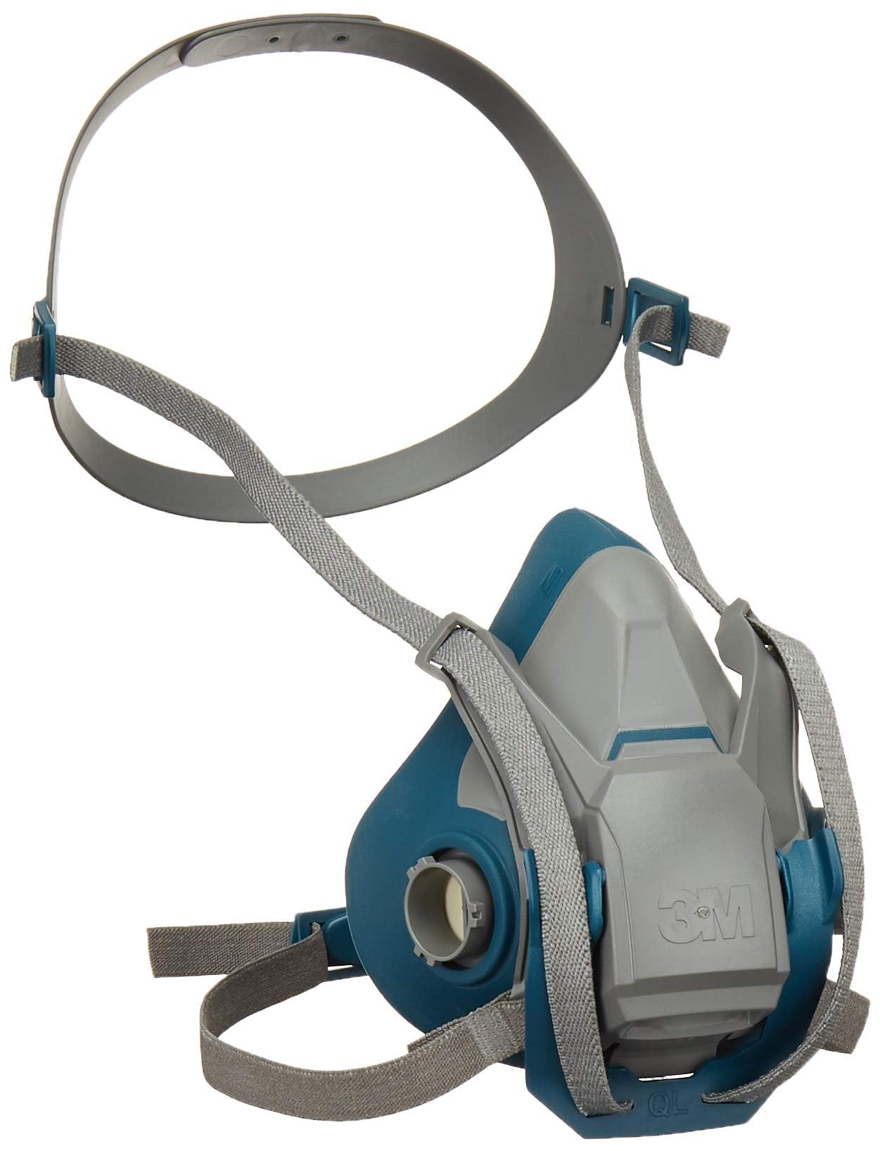 3M Rugged Comfort Quick Latch Half Facepiece Reusable Respirator 6502QL, Gases, Vapors, Dust, Medium - Pack of 10