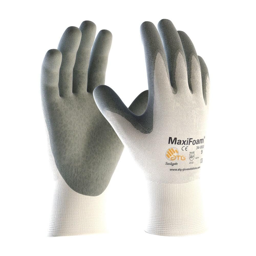 PIP 34-800/L MaxiFoam G-Tek Premium Nitrile Foam Coated Gloves LARGE (12 Pair)