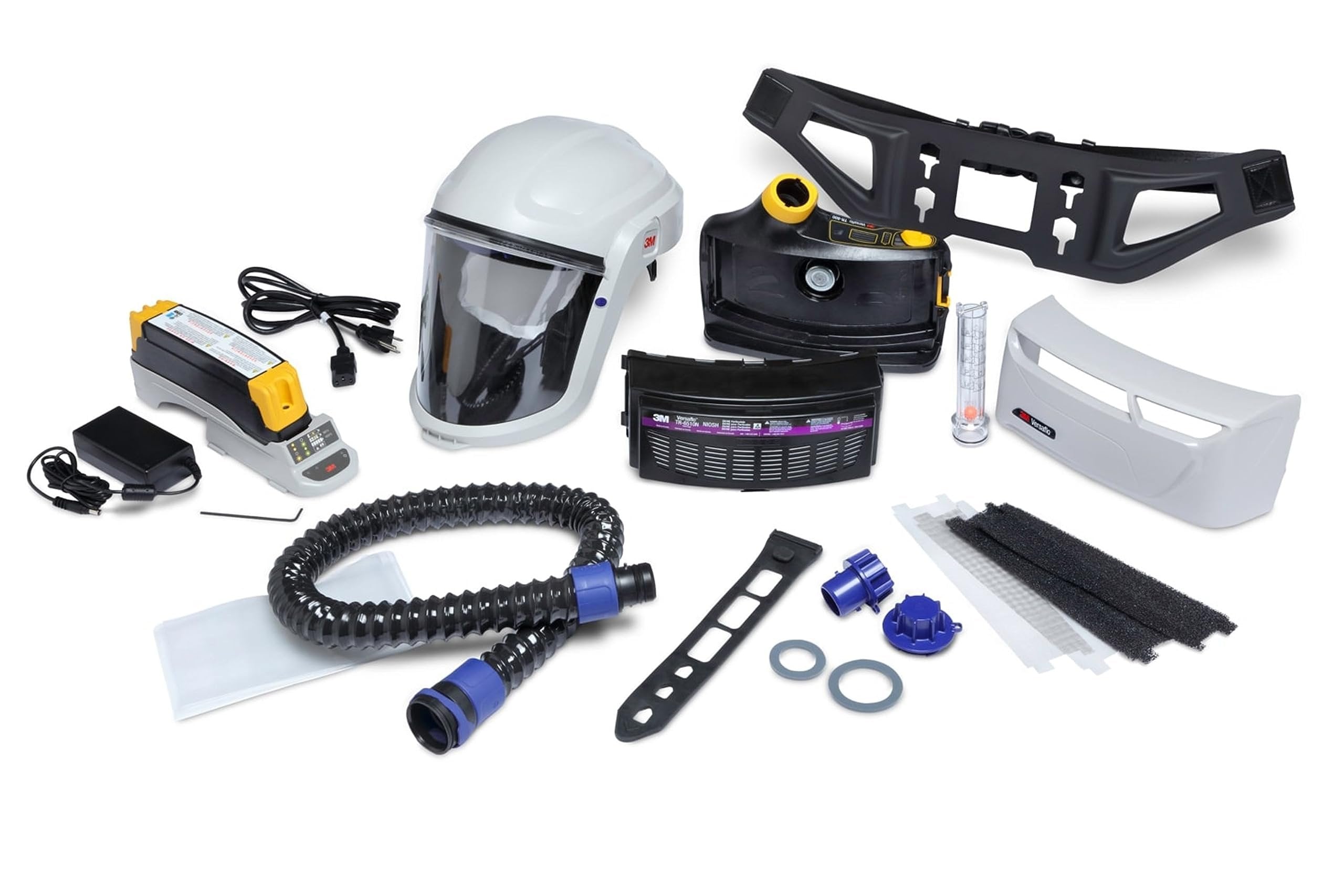 3M PAPR Respirator, Versaflo Powered Air Purifying Respirator Painters Kit, TR-800-PSK, Intrinsically Safe, NIOSH Approved, Ready to Use All-in-One Respiratory Protection for Gas, Particulates, Vapors