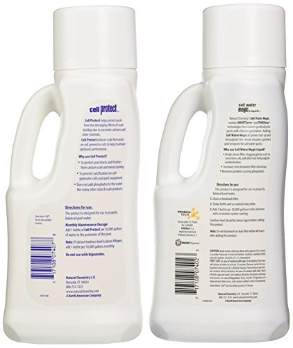 Natural Chemistry 7404 Pool Salt Water Maintenance Kit, Multi Packs