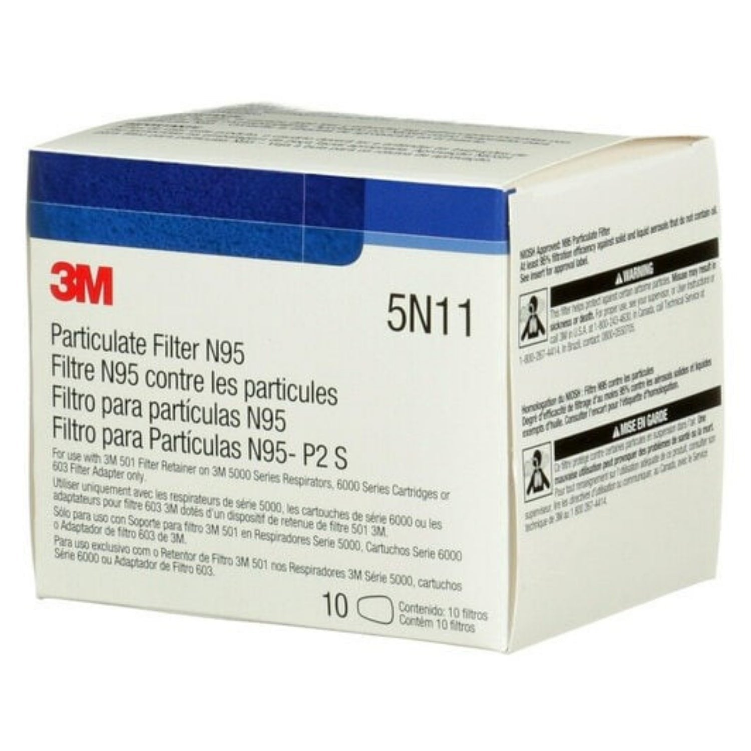 3M™ Particulate Filter 5N11, N95 100 - Non-Oil Based Particles