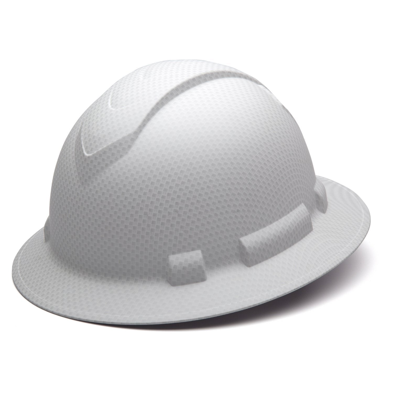 PYRAMEX HP54116- WHITE GRAPITE RIDGELINE FULL BRIM HARD HAT