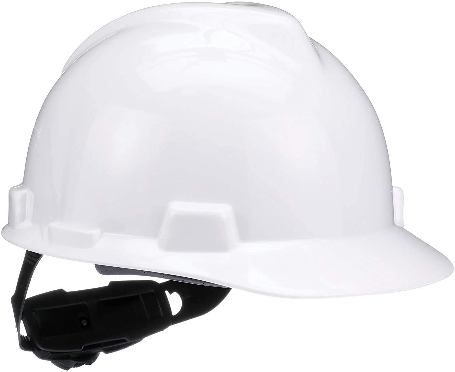 Polyethylene Shell, Superior Impact Protection, Self Adjusting Crown-Straps - Standard Size in White
