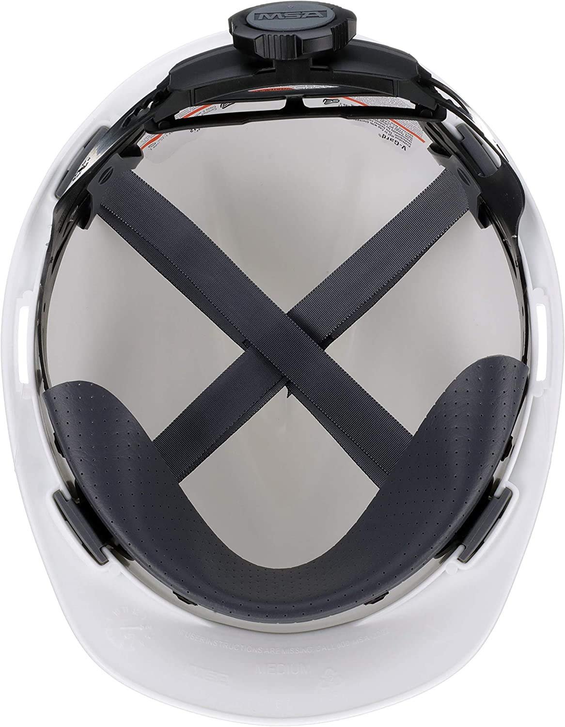 Polyethylene Shell, Superior Impact Protection, Self Adjusting Crown-Straps - Standard Size in White