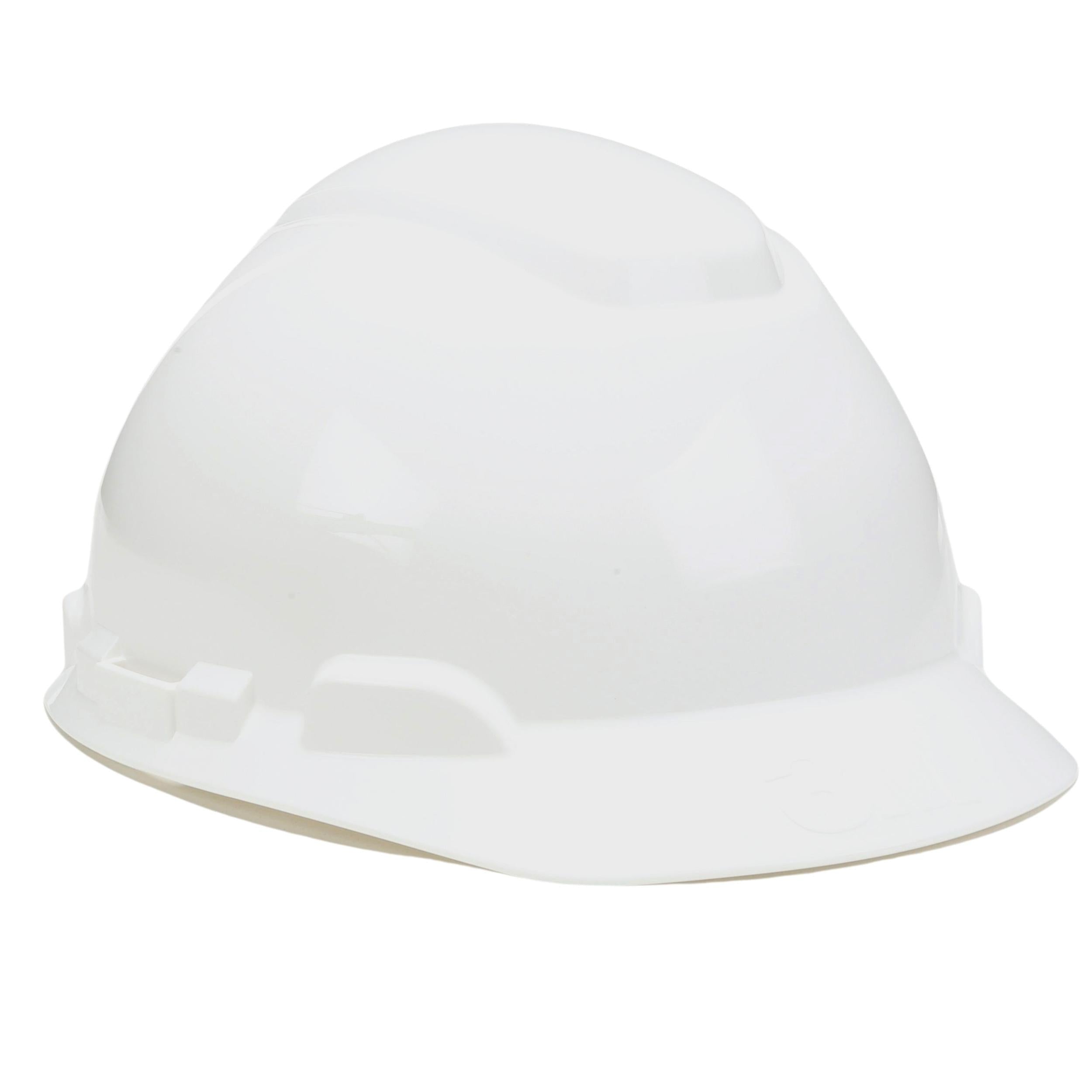 3M™ Hard Hat, White 4-Point Ratchet Suspension H-701R