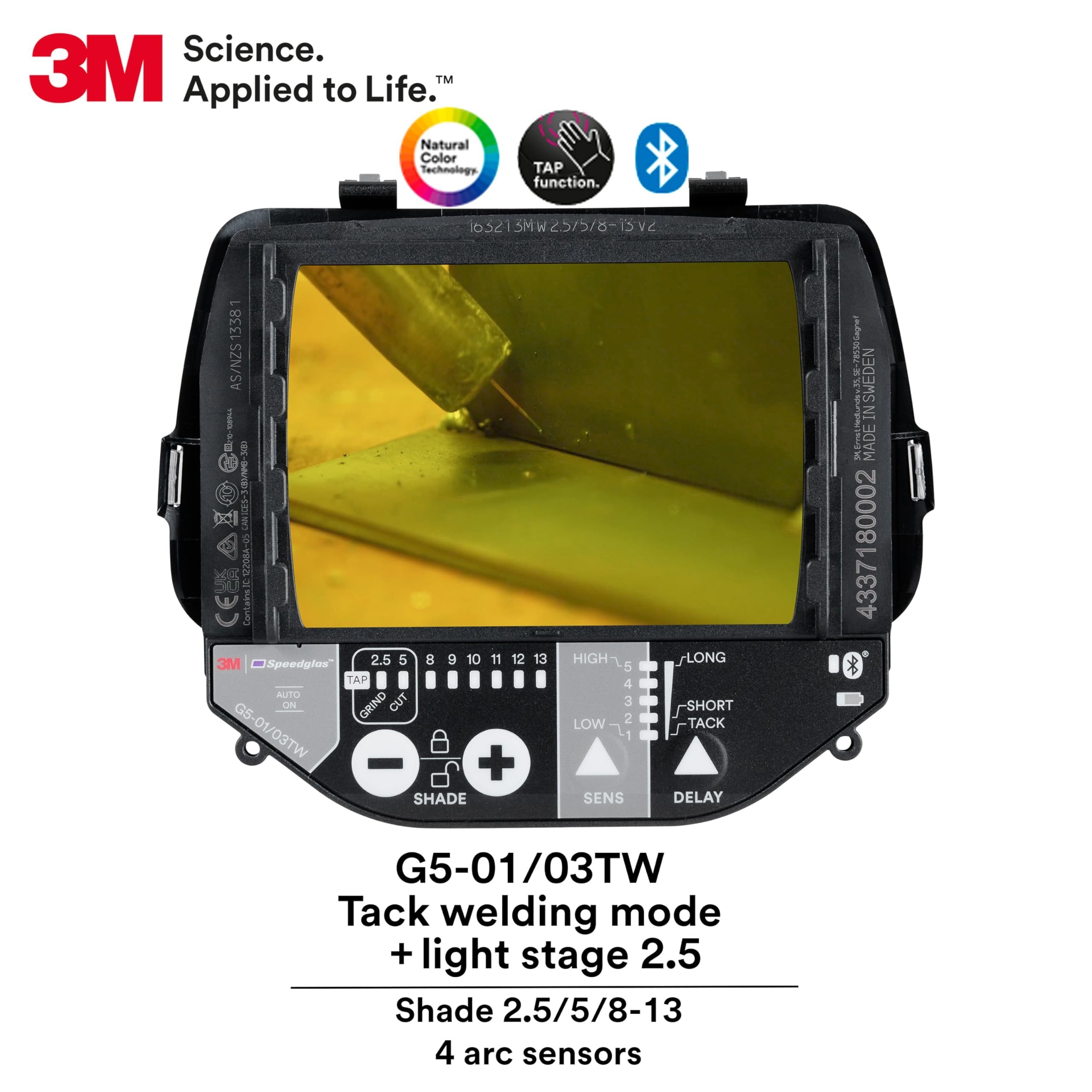 3M Speedglas G5-03 Pro Welding Helmet 10-0100-30TW with G5TW ADF with Grind Mode, TAP, Natural Color, Tack Weld Mode