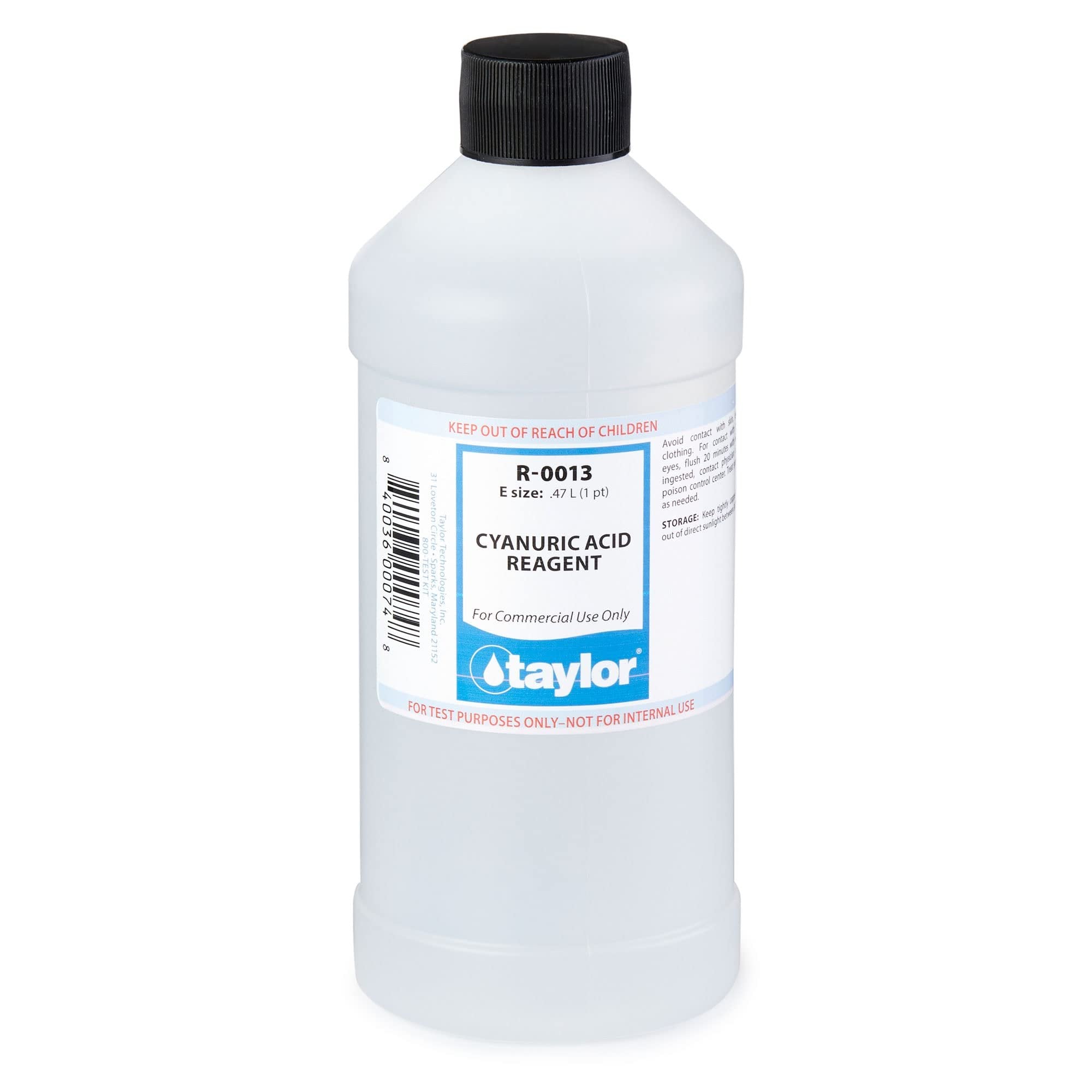 TAYLOR TECHNOLOGIES INC R-0013-E CYANURIC ACID 16 OZ