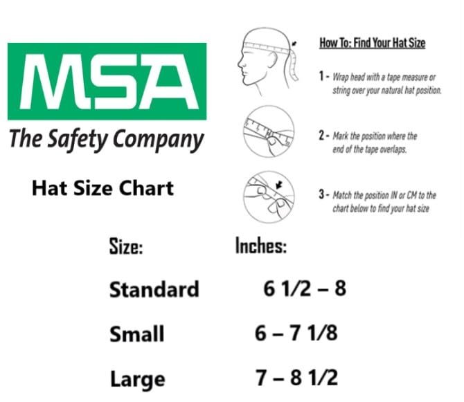 MSA Comfo-Cap Safety Hard Hat with Suspension, Polycarbonate Shell, Non-Slotted W/Lamp Bracket and Cord Holder