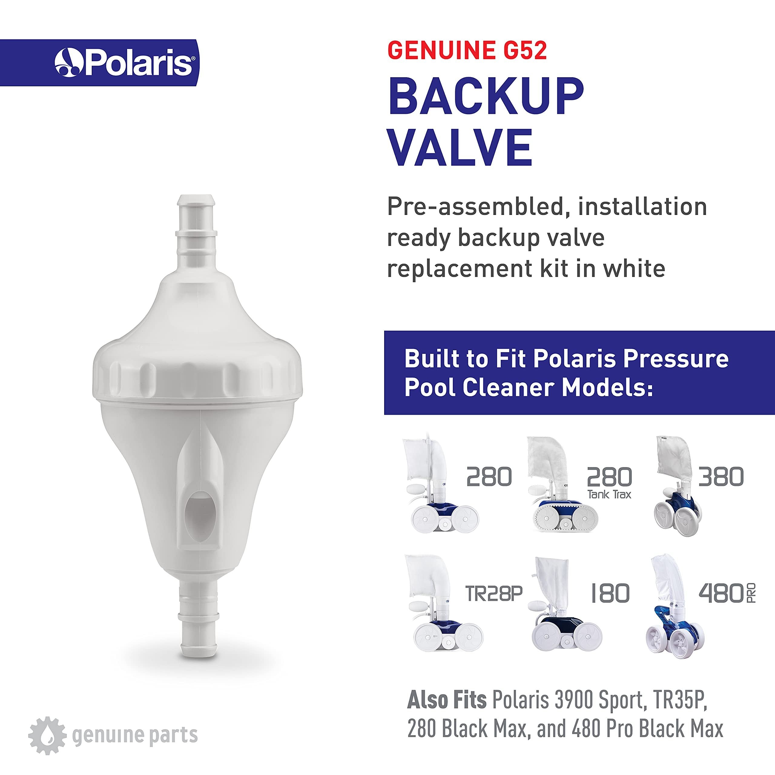 Polaris Back-Up Valve Kit