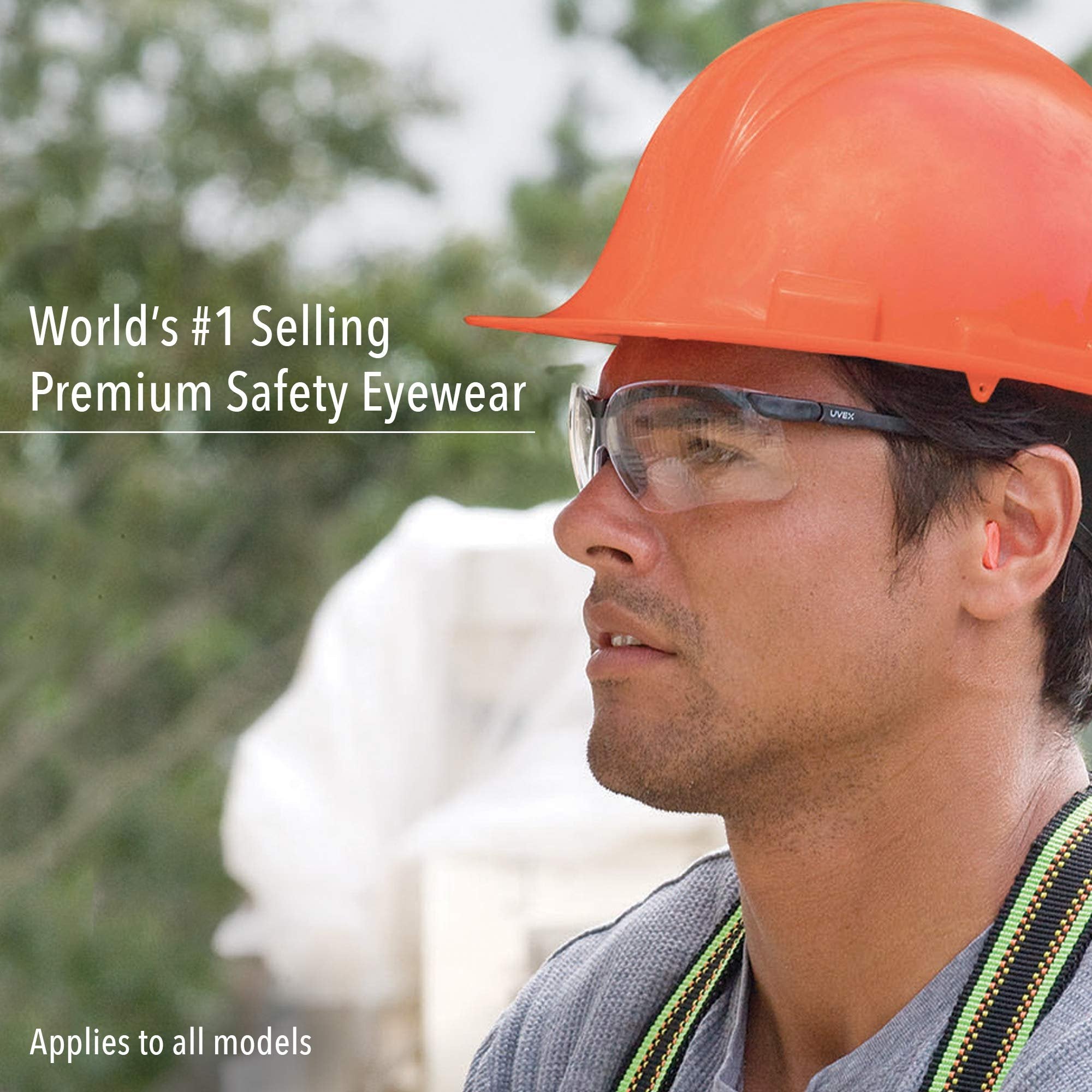 UVEX by Honeywell S3200HSGenesis Safety Glasses with Uvextreme Anti-Fog Coating, Black Frame