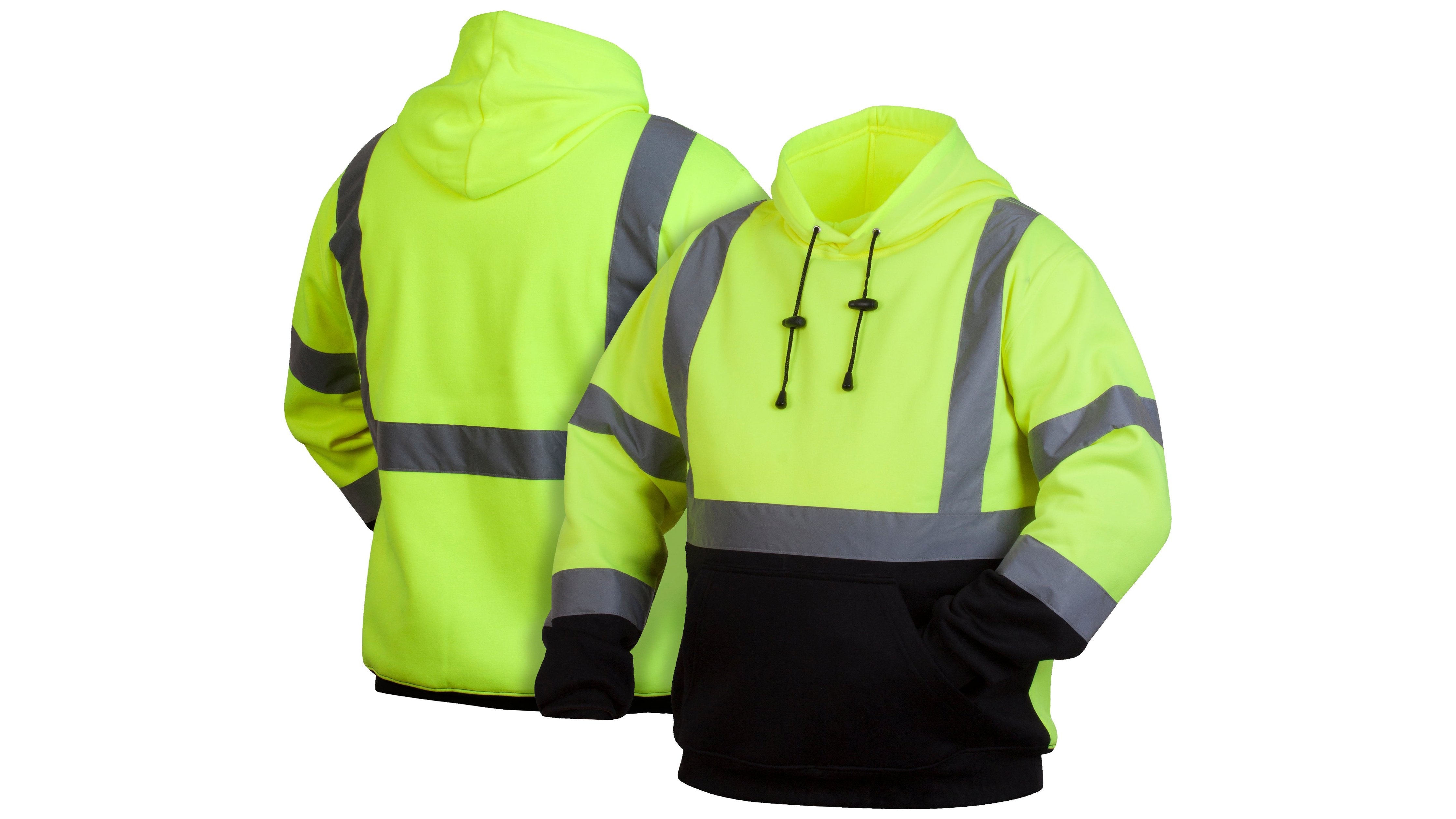 PYRAMEX RSSH3210: Type R - Class 3 Hi-Vis Lime Sweatshirt