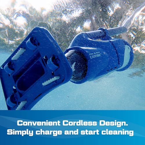 POOL BLASTER Cordless Rechargeable Pool Vacuum for Hut Tubs, Above Ground and Inground Pools