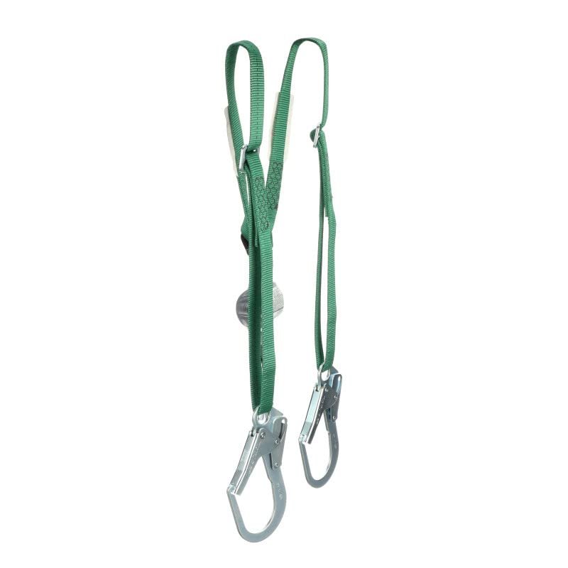 V-Series Standard Single-Leg Adjustable Energy Absorbing Lanyard, 6',36C Small snaphooks