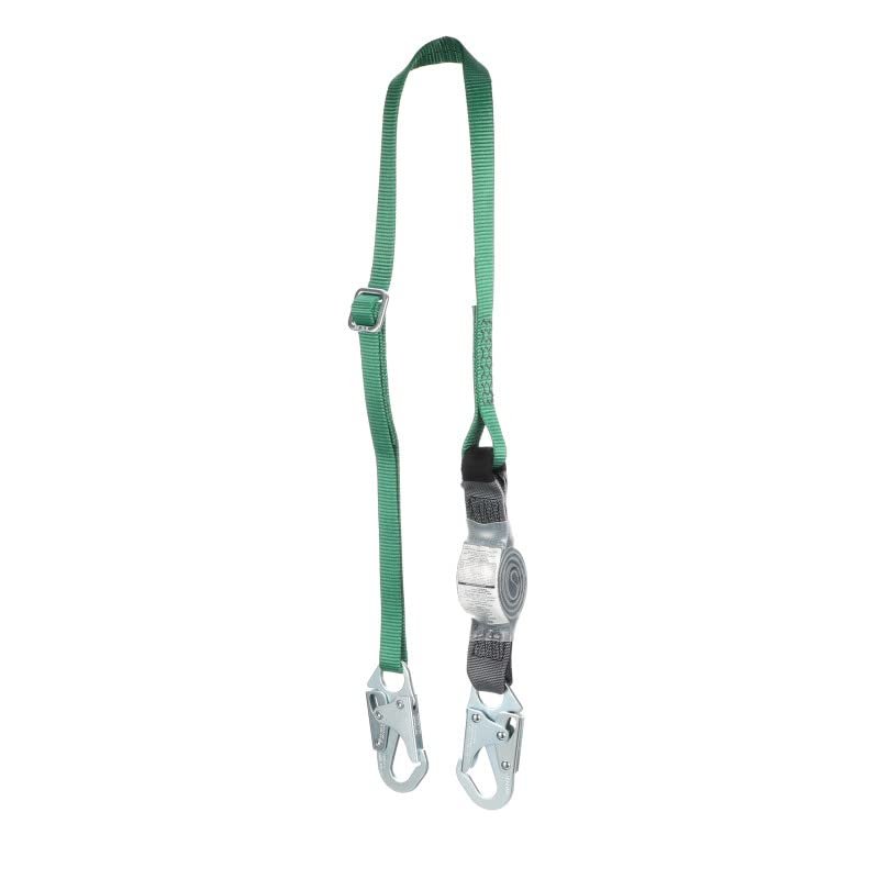 V-Series Standard Single-Leg Adjustable Energy Absorbing Lanyard, 6',36C Small snaphooks