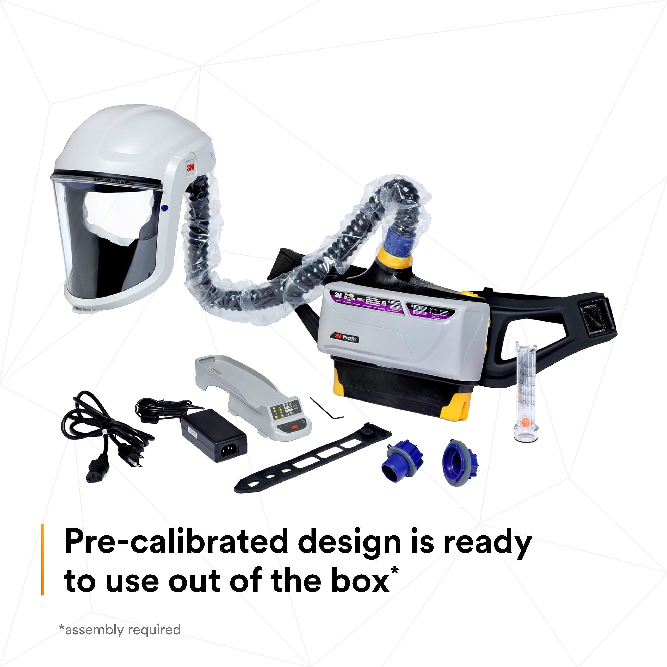 3M PAPR Respirator, Versaflo Powered Air Purifying Respirator Painters Kit, TR-800-PSK, Intrinsically Safe, NIOSH Approved, Ready to Use All-in-One Respiratory Protection for Gas, Particulates, Vapors