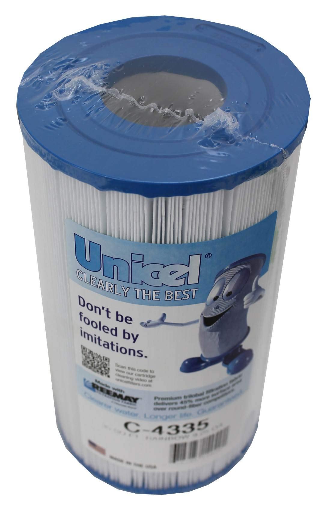 Unicel C-4335 35 Square Foot Media Replacement Pool Hot Tub Spa Filter Cartridge with 219 Pleats