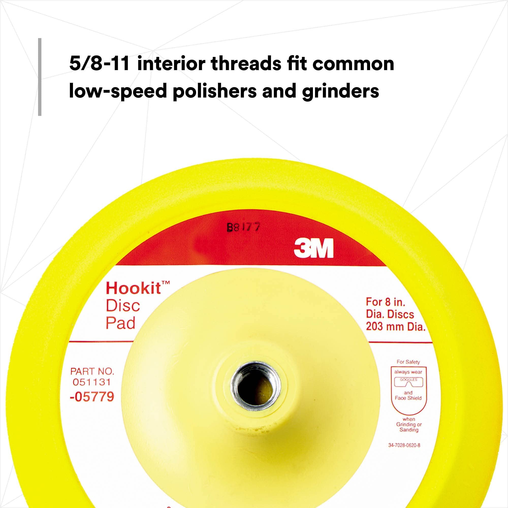 3M 05779 Hookit 8" Disc Pad