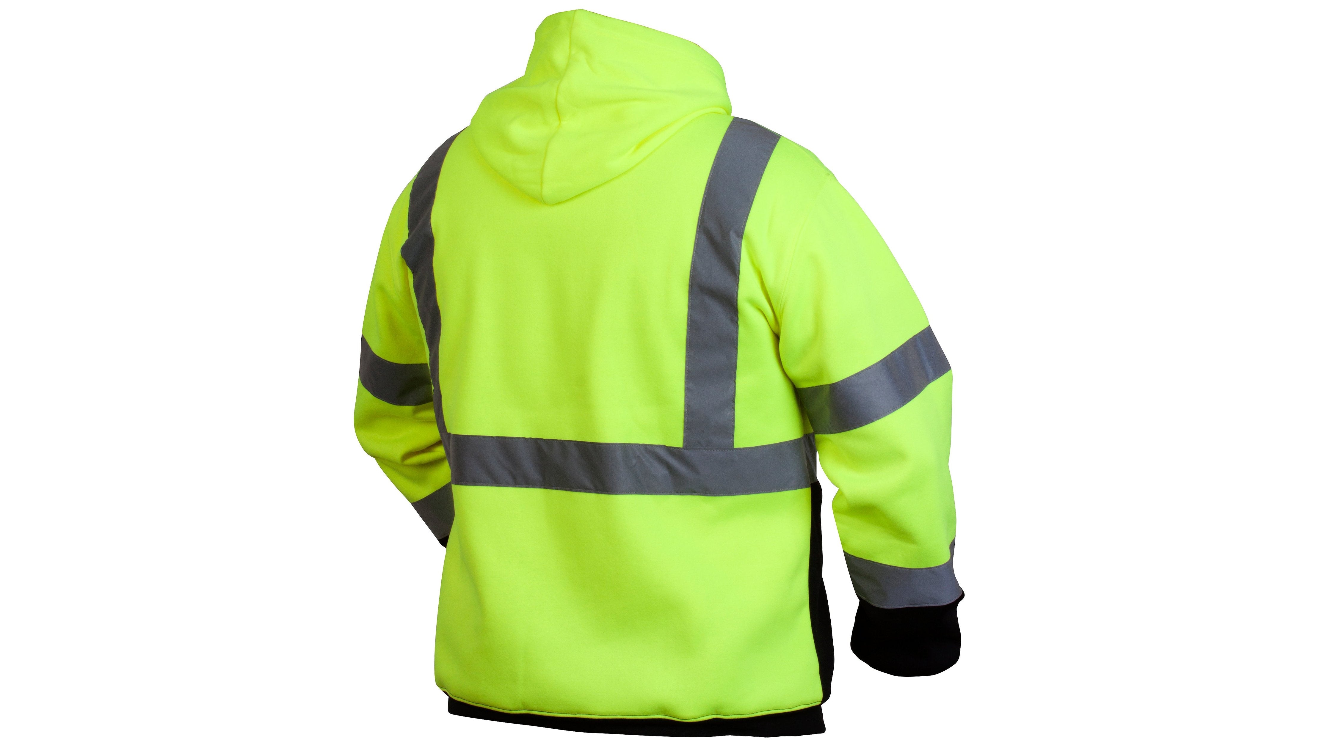 PYRAMEX RSSH3210: Type R - Class 3 Hi-Vis Lime Sweatshirt