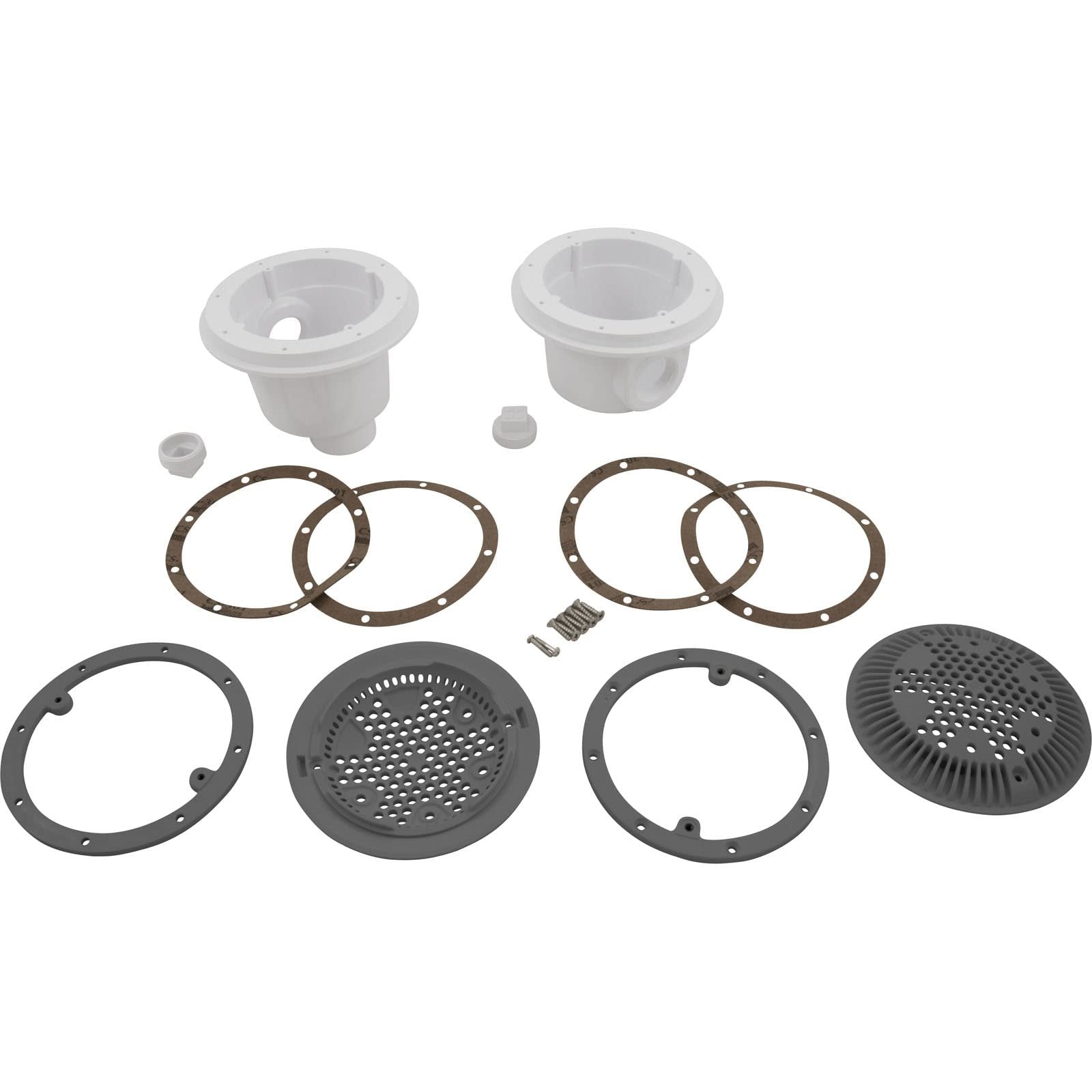 Hayward SP10852OMTEDGR 1-1/2-Inch FIP Dark Gray Wide Track Auto-Skim Skimmer with Main Drain and Fitting