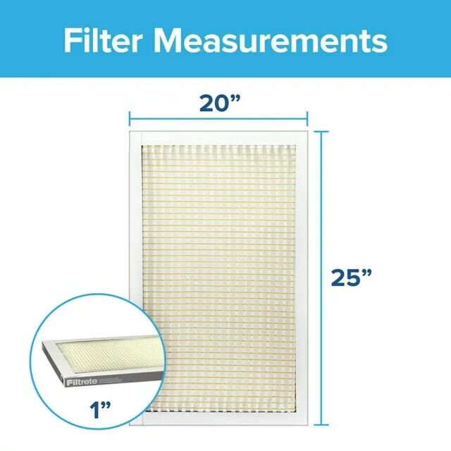 Filtrete™ Basic Dust & Lint Air Filter, 300 MPR, 303-4, 20 in x 25 in x 1 in