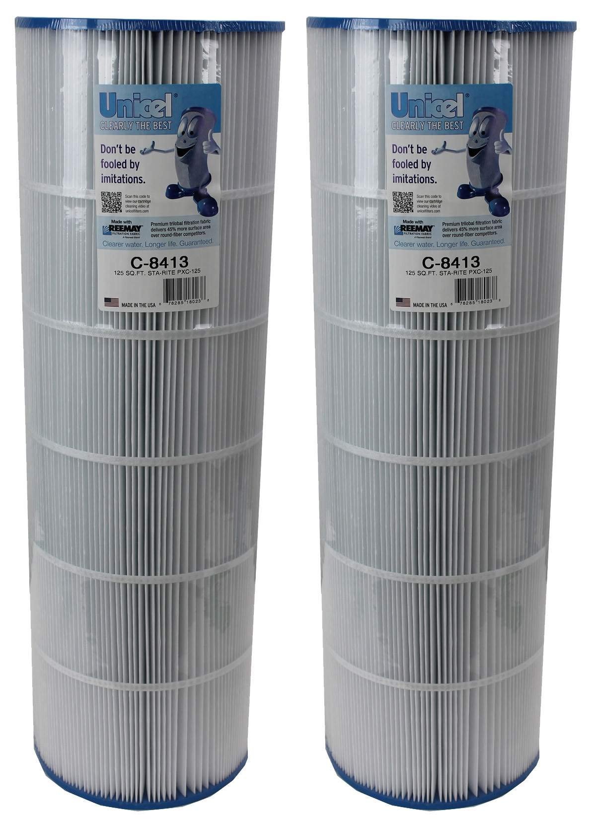 2) New Unicel C-8413 Pool Spa Replacement Cartridge Filters 125 Sq Ft Sta-Rite