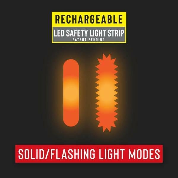 High Visibility Reflective LIGHT UP Safety Vest W/Glow stripes - RECHARGABLE